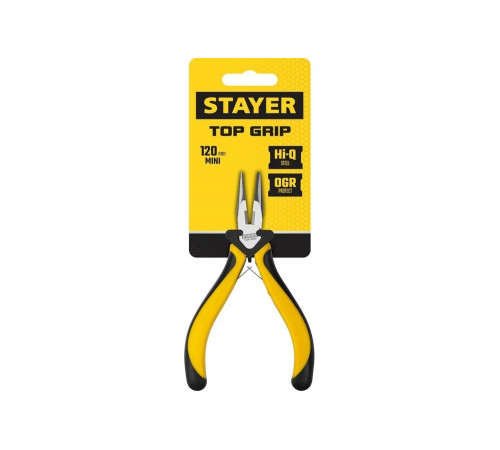STAYER 120 мм, тонкогубцы TopGrip 2218-2_z02 STAYER 120 мм, тонкогубцы TopGrip 2218-2_z02
