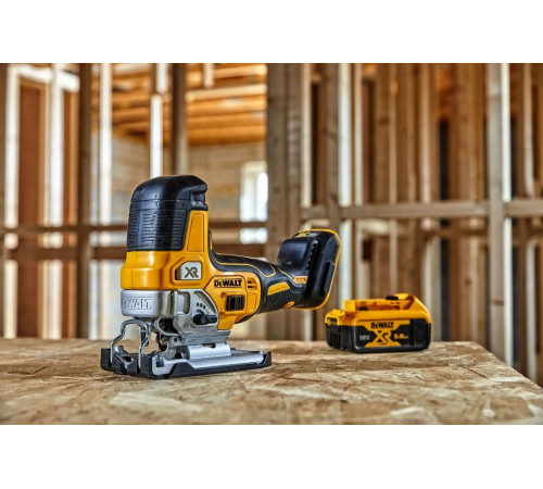 Аккумуляторный лобзик DEWALT DCS335P2, 18 В, 3200 ход/мин, 26 мм, с 2 АКБ 5 Ач и ЗУ, в кейсе TSTAK DCS335P2-QW