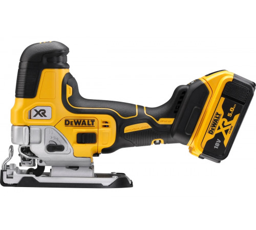 Аккумуляторный лобзик DEWALT DCS335P2, 18 В, 3200 ход/мин, 26 мм, с 2 АКБ 5 Ач и ЗУ, в кейсе TSTAK DCS335P2-QW