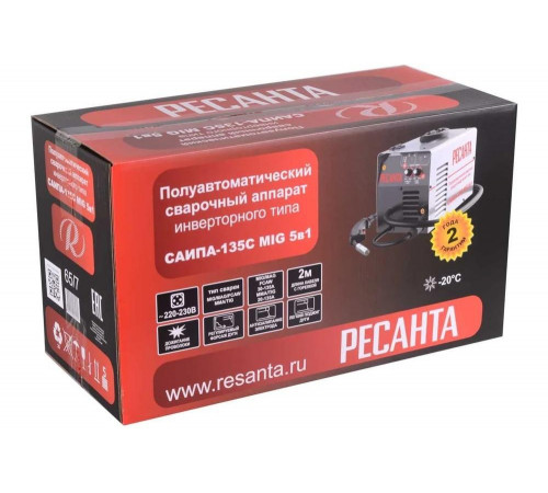 Сварочный полуавтомат Ресанта САИПА-135С (MIG/MAG)