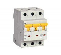 Автоматический выключатель IEK ВА47-60МА без теплового расцепителя 3P 16А 6кА D MVA33-3-016-D