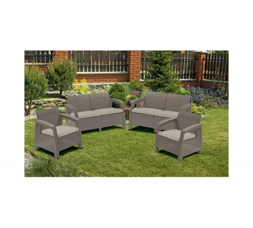 Комплект мебели Keter Corfu REST without table капучино 241723