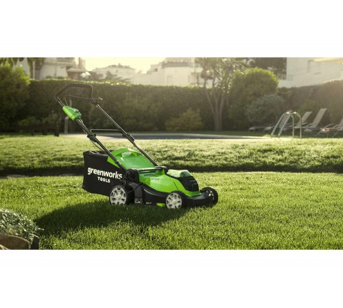 Аккумуляторная газонокосилка GreenWorks G40LM41 40V, с 1 АКБ 4 А*ч и ЗУ 2504707VB Аккумуляторная газонокосилка GreenWorks G40LM41 40V, с 1 АКБ 4 А*ч и ЗУ 2504707VB