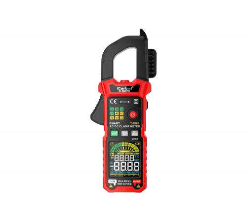 Токовые клещи постоянного/переменного тока iCarTool 600 A, c режимом смарт IC-M207D Токовые клещи постоянного/переменного тока iCarTool 600 A, c режимом смарт IC-M207D