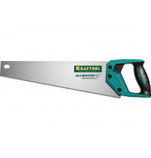 Ножовка KRAFTOOL Alligator Universal 7 универсальная, 400 мм, 7 TPI, 3D зуб, 15004-40_z01