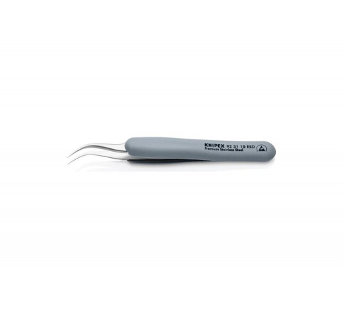 Резиновый пинцет KNIPEX ESD из нержавеющей стали KN-923110ESD Резиновый пинцет KNIPEX ESD из нержавеющей стали KN-923110ESD