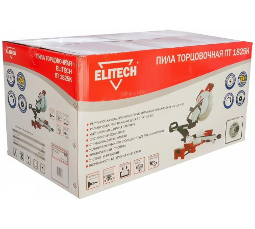 Торцовочная пила Elitech ПТ 1825К Торцовочная пила Elitech ПТ 1825К
