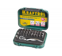 Набор бит с мини трещоткой 1/4" Kraftool EXPERT 33 предмета 26157-H33
