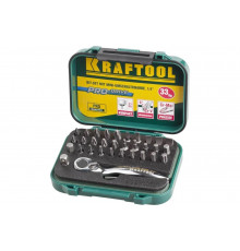 Набор бит с мини трещоткой 1/4" Kraftool EXPERT 33 предмета 26157-H33