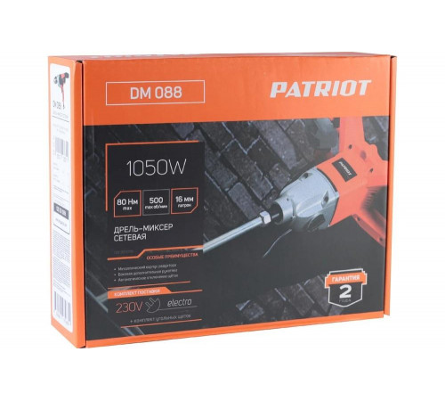 Электрическая дрель-миксер PATRIOT DM 088 120301088 Электрическая дрель-миксер PATRIOT DM 088 120301088