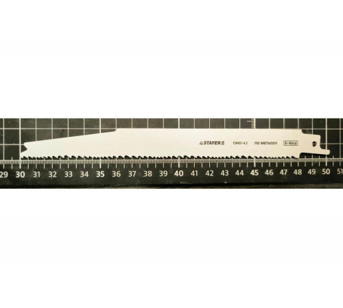 Полотно (тип S345XF; Bi-Met; 200/180 мм) для сабельной электроножовки STAYER 159451-4.3 Полотно (тип S345XF; Bi-Met; 200/180 мм) для сабельной электроножовки STAYER 159451-4.3