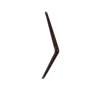 Угловой кронштейн с ребром СИБРТЕХ 350x400 мм, коричневый 94029