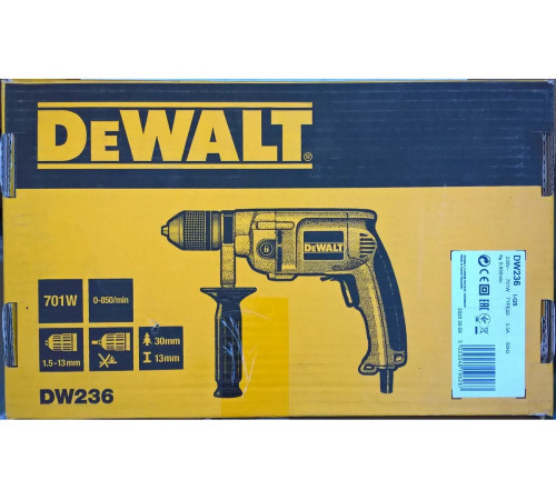Безударная дрель DEWALT DW 236 I