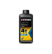Масло минеральное 4Т-30 для 4-тактных двигателей, 1 л STEHER 76011-1
