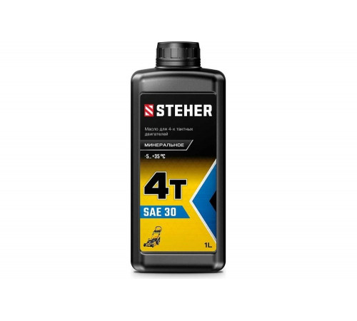 STEHER 1 л, минеральное масло для 4-тактных двигателей 4Т-30 76011-1 STEHER 1 л, минеральное масло для 4-тактных двигателей 4Т-30 76011-1