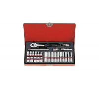 Набор шестигранных торцевых головок с принадлежностями 1/4", 5/32"-1/2", 26шт KING TONY 2526SR