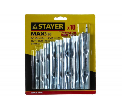 Набор трубчатых ключей STAYER 2719-H10 Набор трубчатых ключей STAYER 2719-H10