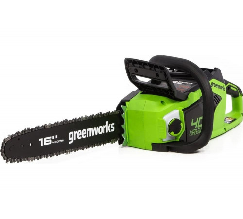 Цепная пила аккумуляторная GreenWorks 40V, 40 см, бесщеточная, до 1.8 КВт, с 1хАКБ 4Ач c USB и ЗУ 2005807USB4 Цепная пила аккумуляторная GreenWorks 40V, 40 см, бесщеточная, до 1.8 КВт, с 1хАКБ 4Ач c USB и ЗУ 2005807USB4