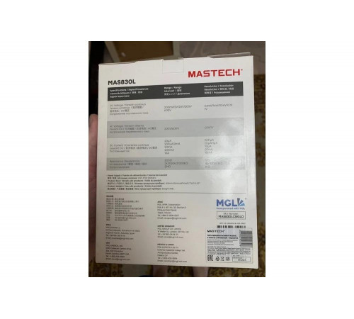 Цифровой мультиметр Mastech MAS830L 13-2007