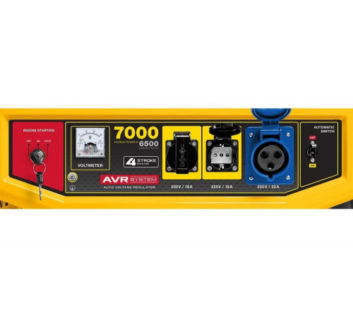 STEHER 7000 Вт, бензиновый генератор с электростартером (GS-8000E) STEHER 7000 Вт, бензиновый генератор с электростартером (GS-8000E)