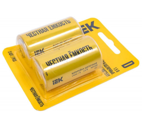 Щелочная батарейка IEK alkaline lr20/d (2шт/блистер) ABT-LR20-OP-L02 Щелочная батарейка IEK alkaline lr20/d (2шт/блистер) ABT-LR20-OP-L02