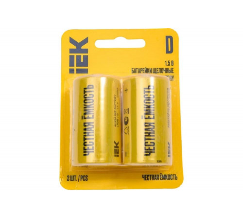 Щелочная батарейка IEK alkaline lr20/d (2шт/блистер) ABT-LR20-OP-L02 Щелочная батарейка IEK alkaline lr20/d (2шт/блистер) ABT-LR20-OP-L02