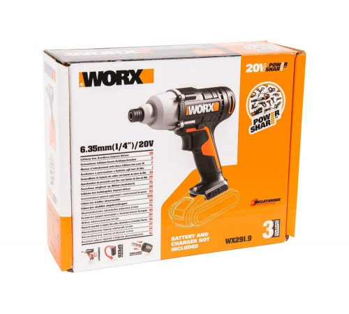 Ударный аккумуляторный винтоверт WORX WX291.9