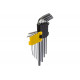 STAYER 9 шт., Cr-V, ключи имбусовые удлиненные 2741-H9