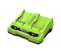 Быстрое зарядное устройство для 2-х аккумуляторов 40V GreenWorks 2938807
