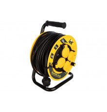 Удлинитель на катушке с термозащитой 4х30м УК30 3х1.5 IP44 IEK Industrial plus WKP15-16-04-30-44 280613