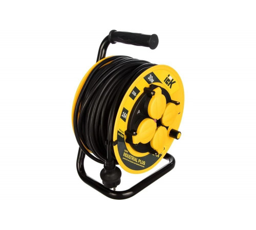 Удлинитель на катушке с термозащитой 4х30м УК30 3х1.5 IP44 IEK Industrial plus WKP15-16-04-30-44 280613 Удлинитель на катушке с термозащитой 4х30м УК30 3х1.5 IP44 IEK Industrial plus WKP15-16-04-30-44 280613