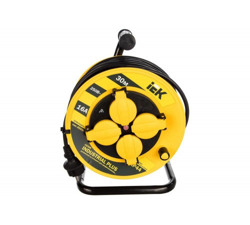 Удлинитель на катушке с термозащитой 4х30м УК30 3х1.5 IP44 IEK Industrial plus WKP15-16-04-30-44 280613 Удлинитель на катушке с термозащитой 4х30м УК30 3х1.5 IP44 IEK Industrial plus WKP15-16-04-30-44 280613