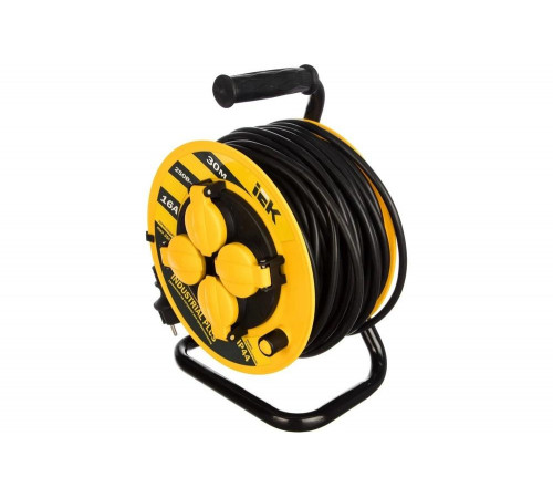 Удлинитель на катушке с термозащитой 4х30м УК30 3х1.5 IP44 IEK Industrial plus WKP15-16-04-30-44 280613 Удлинитель на катушке с термозащитой 4х30м УК30 3х1.5 IP44 IEK Industrial plus WKP15-16-04-30-44 280613