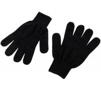 Трикотажные перчатки СИБРТЕХ, акрил, чёрные, оверлок, 68651