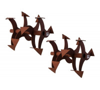 Культиваторы "Гусиные лапки" (2 шт., втулка 6-гранник S-24) для мотоблока MT-650 Carver 01.015.00014