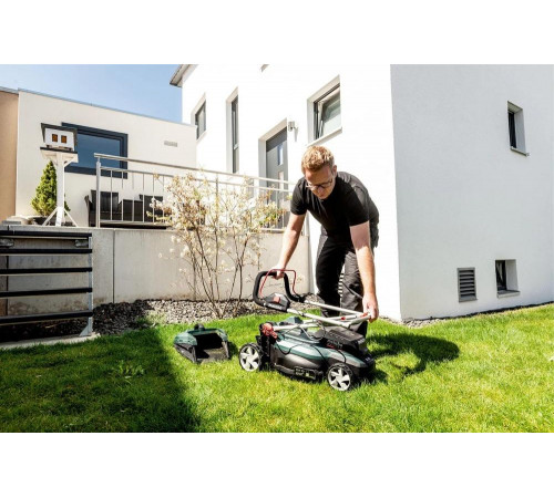 Аккумуляторная газонокосилка Metabo RM 36-18 LTX BL 36 без аккумулятора и зарядного устройства 601716850 T0525 Аккумуляторная газонокосилка Metabo RM 36-18 LTX BL 36 без аккумулятора и зарядного устройства 601716850 T0525