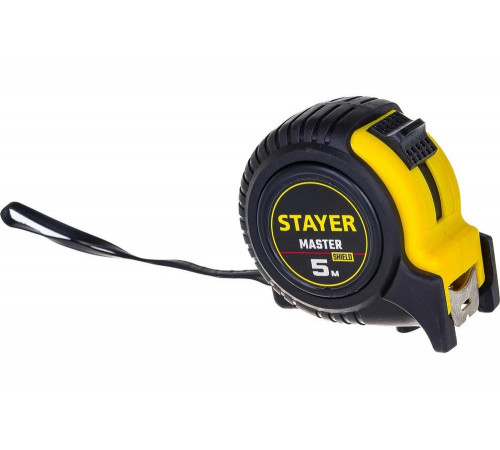 STAYER 5 м х 25 мм, ударостойкий, обрезиненный корпус, рулетка 34025-05-25 STAYER 5 м х 25 мм, ударостойкий, обрезиненный корпус, рулетка 34025-05-25