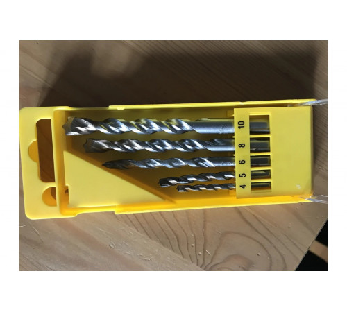 Набор сверл по бетону 5 шт. (D 4,5,6,8,10 мм) DEWALT 6956