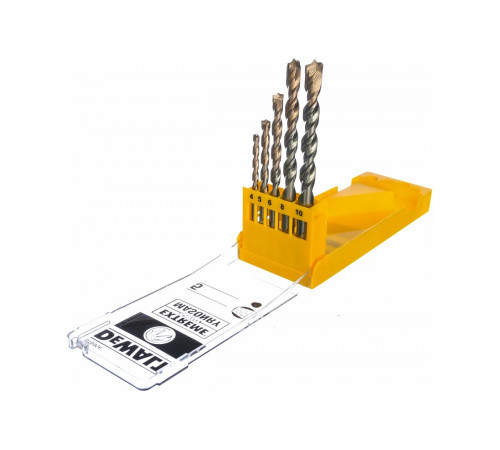 Набор сверл по бетону 5 шт. (D 4,5,6,8,10 мм) DEWALT 6956