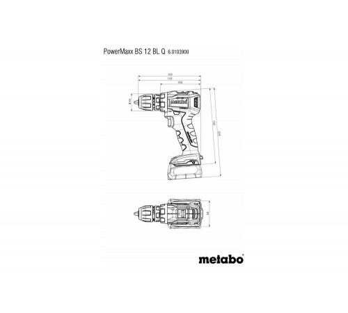 Аккумуляторная дрель-шуруповерт Metabo PowerMaxx BS 12 BL Q 601039840