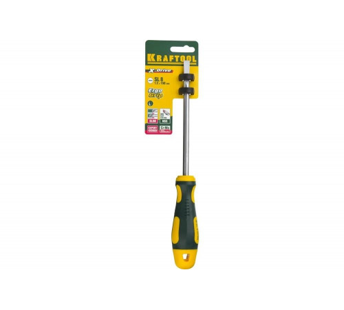 KRAFTOOL SL8х150 мм, отвертка слесарная 250071-8.0-150