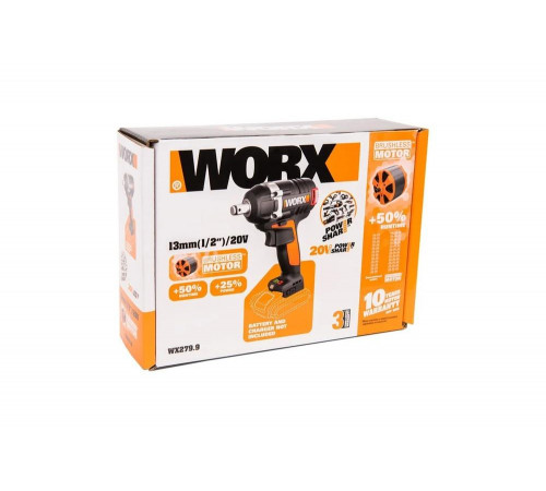 Аккумуляторный бесщеточный гайковерт WORX WX279.9 Аккумуляторный бесщеточный гайковерт WORX WX279.9