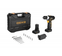 Аккумуляторная дрель-шуруповерт DEKO GCD20DU3 SET 3 в кейсе + оснастка 13 шт, 21.5 Ач 063-4142