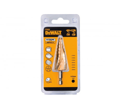 Сверло ступенчатое EXTREME IMPACT,14-25 мм DEWALT DT5030