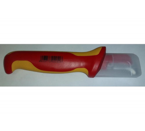 Нож для удаления изоляции KNIPEX VDE, с "пяткой", нержавеющая хирургическая сталь KN-9855SB Нож для удаления изоляции KNIPEX VDE, с "пяткой", нержавеющая хирургическая сталь KN-9855SB