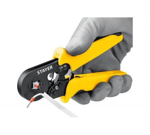 Мультидиапазонные пресс-клещи STAYER CS-10 0.25 - 10 мм2 44447 Мультидиапазонные пресс-клещи STAYER CS-10 0.25 - 10 мм2 44447