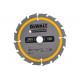 Пильный диск CONSTRUCT 165х20 мм, 16Т, ATB +24град DEWALT DT1948