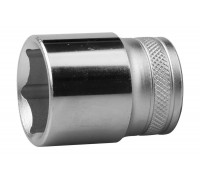 Торцовая головка "INDUSTRIE QUALITAT" хромосатинированная (FLANK, 1/2", 27 мм) Kraftool 27805-27_z01