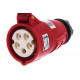 Переносная розетка IEK ССИ-215, 16А-6ч/200/346-240/415В, 3Р+РЕ+N, IP44, MAGNUM PSN22-016-5