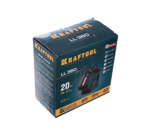 KRAFTOOL линейный лазерный нивелир LL360 34645 Professional KRAFTOOL линейный лазерный нивелир LL360 34645 Professional